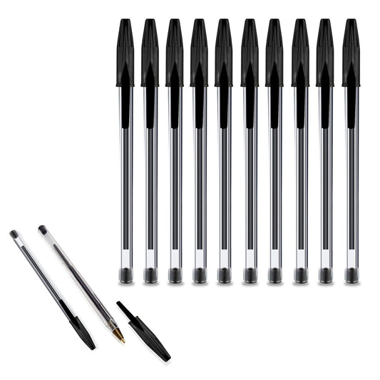 Ball Point Pen Black Medium Reliable Budget Ball Pen with Grip