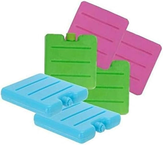 6 Pack 16CM X 9.5CM Freezer Blocks Ice Brick Pack Block Blocks Freezer Cooler Bag Box Travel Picnic