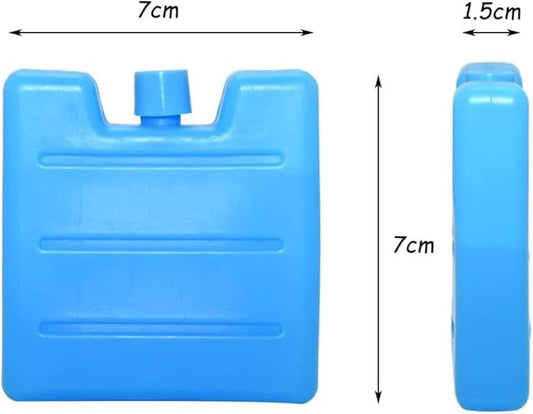 G4GADGET| Pack 8CM Freezer Blocks Ice Brick Pack Block Blocks Freezer Cooler Bag Box Travel Picnic