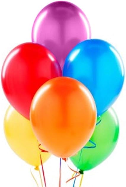 New 20 Pack Metallic Balloons Assorted Colours Latex Birthday Party Wedding Fun