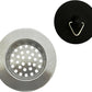 G4GADGET Stainless Steel Sink Strainer & Plug Set – Clog Prevention & Odor Control for Kitchen & Bathroom Drains, Silver