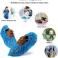 G4GADGET 30-Pack Disposable Shoe Covers – Blue, Anti-Slip Cleaning Overshoes for Safe Indoor & Outdoor Use.