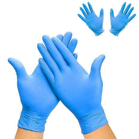 100% Vinyl Powder-Free Blue Gloves | Small, Food Safe, Latex-Free, Comfortable Fit