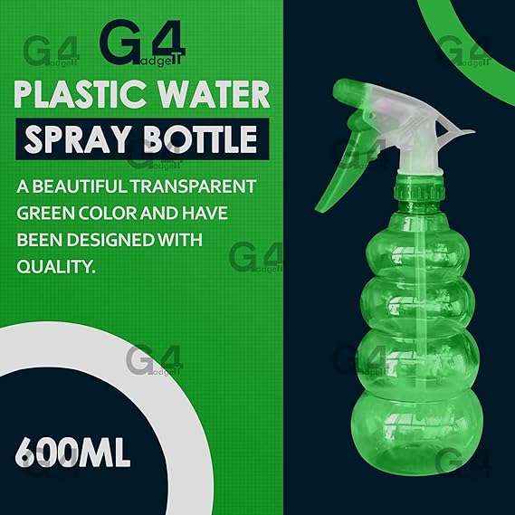 G4GADGET 600ml Spray Bottle Versatile with Adjustable Mist & Stream for Cleaning, Gardening & More