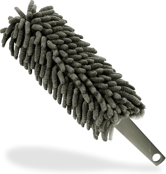 G4GADGET Microfiber Duster Washable, Grey – Ideal for Window Blinds, Furniture, Ceiling Fans & More