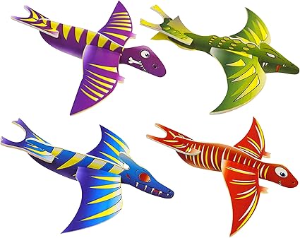 G4GADGET 36-Pack Dinosaur Flying Glider Planes – Fun Party Bag Fillers, Perfect for Kid Dino-Themed Parties