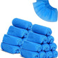 G4GADGET Disposable Shoe Covers (100 Pcs) – Blue Non-Slip Safety Overshoes with Textured Grip for Indoor/Outdoor Use