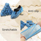 G4GADGET 30-Pack Disposable Shoe Covers – Blue, Anti-Slip Cleaning Overshoes for Safe Indoor & Outdoor Use.