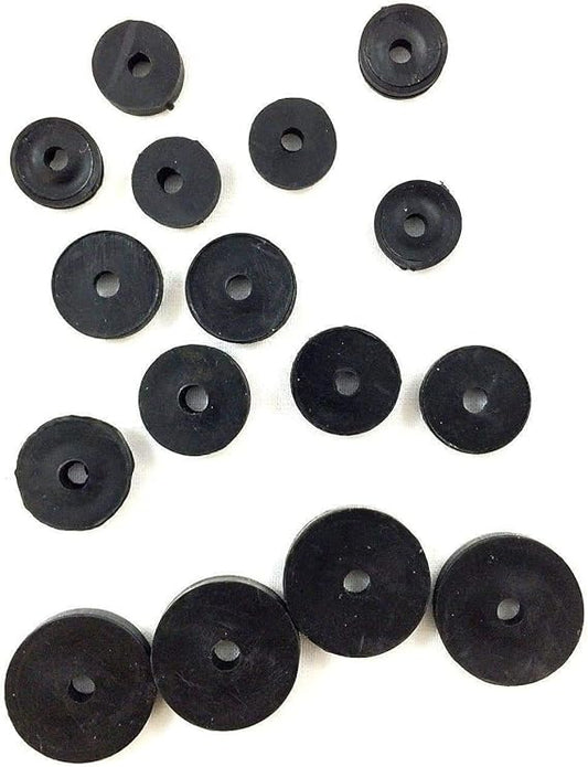 Assortment of Rubber Flat Pack Of 13 Tap Washers 3/8" or 1/2" or 3/4" for Sink or Bath Taps Basin Shower Seal Drip Sizes