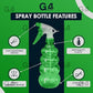 G4GADGET 600ml Spray Bottle Versatile with Adjustable Mist & Stream for Cleaning, Gardening & More