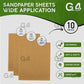 10 Assorted Sandpaper Sheets – Includes 3 Coarse, 4 Medium, and 3 Fine Grits – Ideal for Painting, Decorating, and DIY Home Projects.