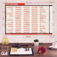 2025 A1 Large Year Planner | 85cm x 58cm | Laminated Wall Calendar | Includes Stickers & Dry Wipe Pen