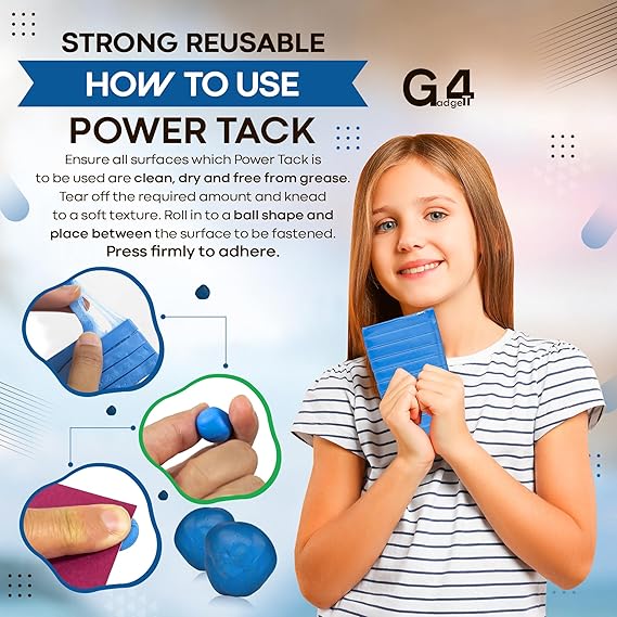 G4GADGET Large-Pack 150gm Strong Reusable Sticky Strong Office Adhesives Putty Poster