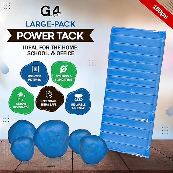 G4GADGET Large-Pack 150gm Strong Reusable Sticky Strong Office Adhesives Putty Poster