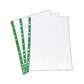 A4 90 Micron Clear Plastic Punched Pockets Filing Wallets Folders