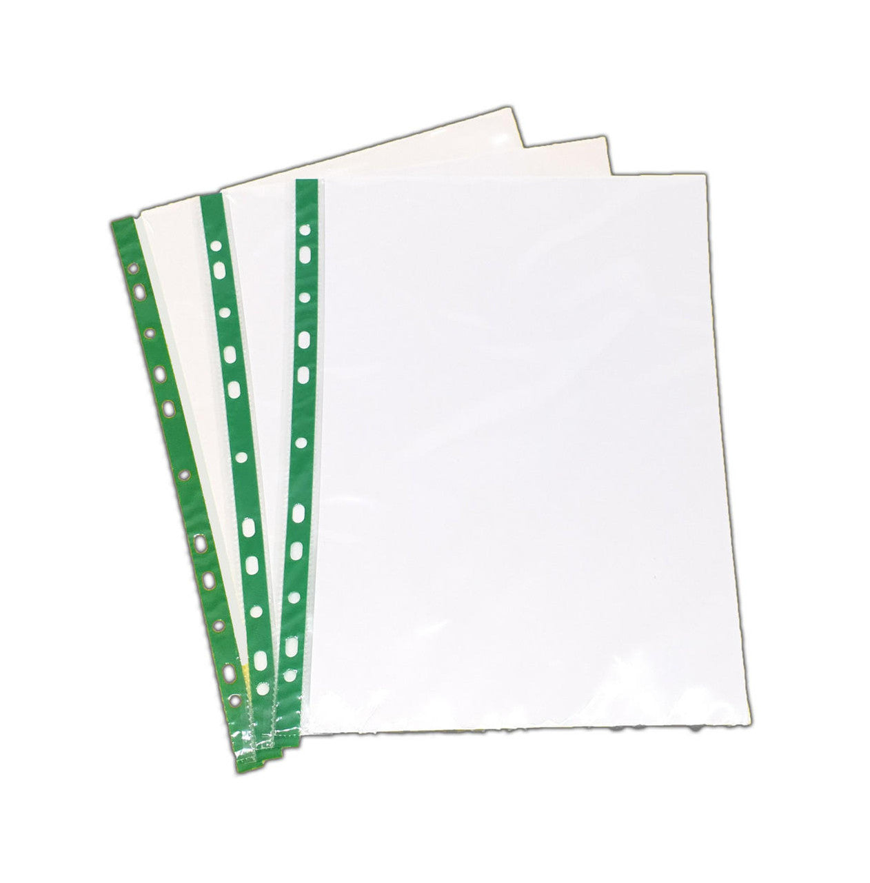 A4 90 Micron Clear Plastic Punched Pockets Filing Wallets Folders