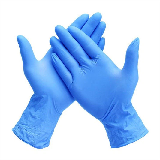 Disposable Blue Nitrile Gloves - Powder & Latex-Free (S/M/L/XL, 1000/2000)