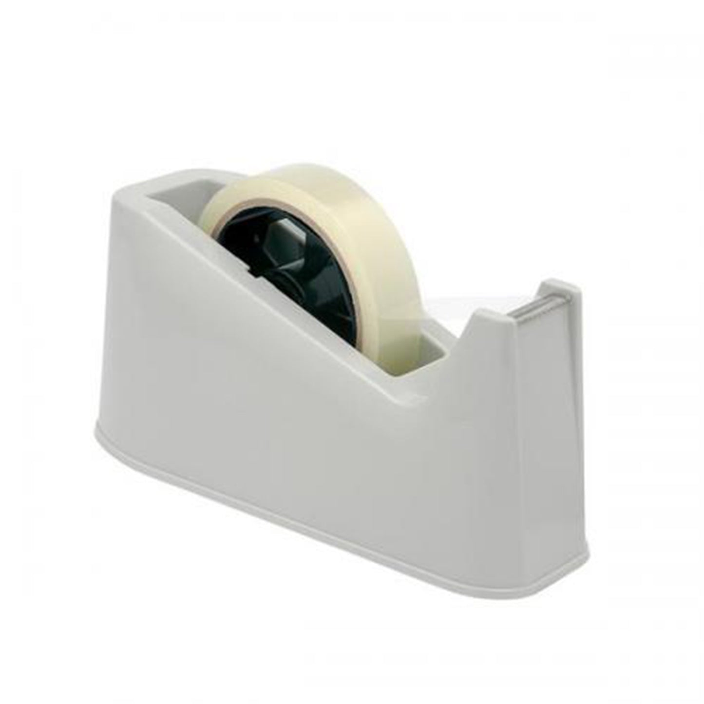 Heavy Duty Tape Dispenser - Weighted Non-Skid Base, Sharp Blade for One-Handed Use (Black)