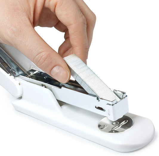 Rapesco 1483 ECO Sting Ray Half Strip Stapler - White - G4GADGETONLINE